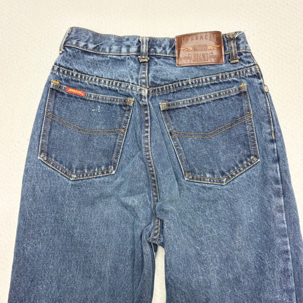 Vintage 90s Jordache Basics High Waisted Straight Leg Mom Jean Dark Wash Sz 9/10 - Picture 11 of 16